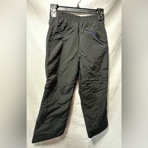 L.L.Bean Kids Girls Ski Snow Pants Elastic Waist High Rise Straight